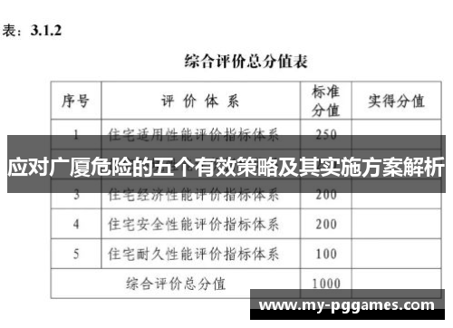 应对广厦危险的五个有效策略及其实施方案解析